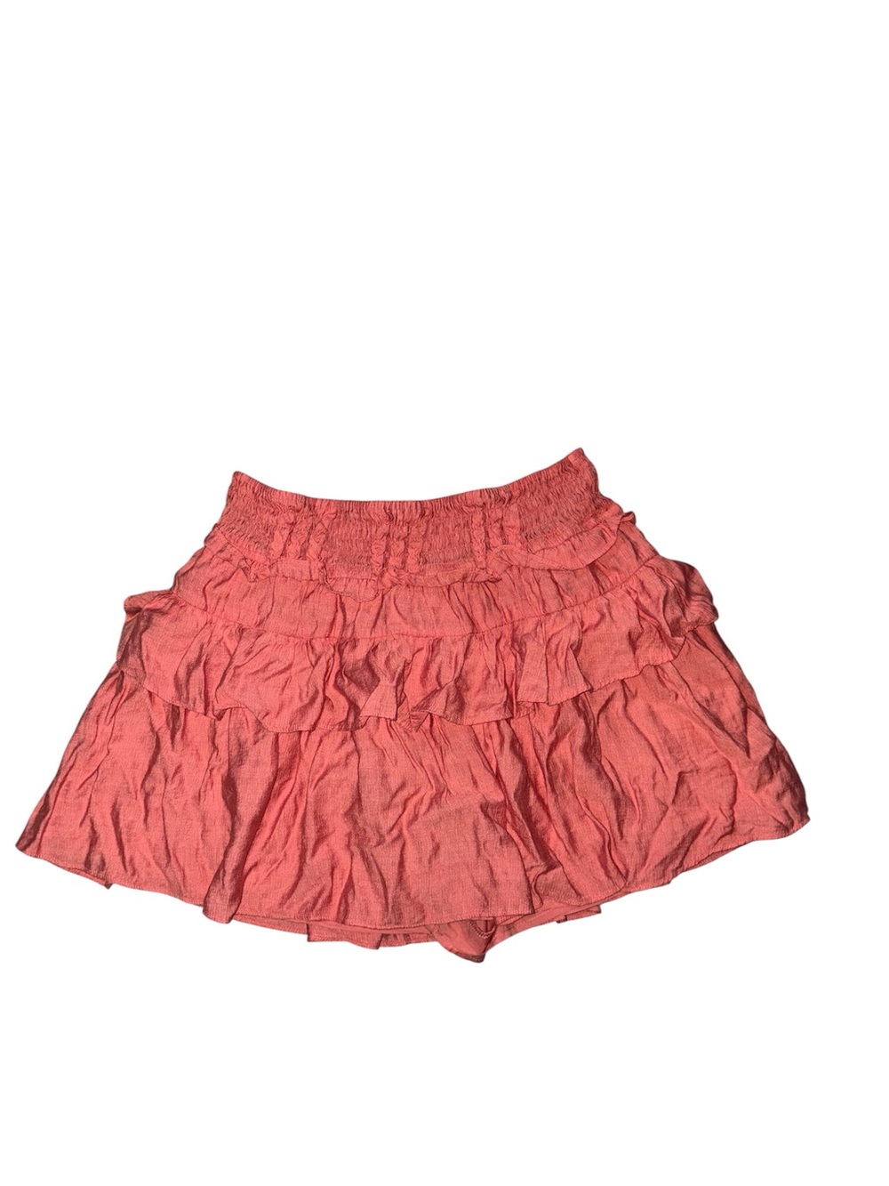 Mustard Seed Tiered Coral Women’s Ruffle Skort